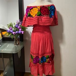 Handmade embroidered dress